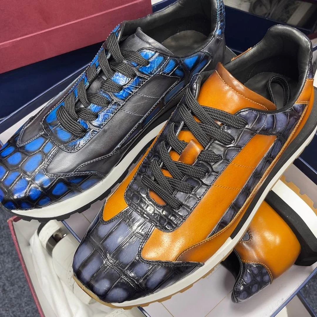 哈***在布鲁提蓝黄色一双41一双42