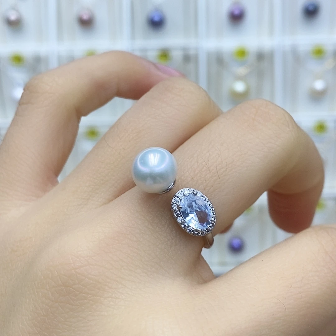 合金淡水珍珠吊坠(赠链)