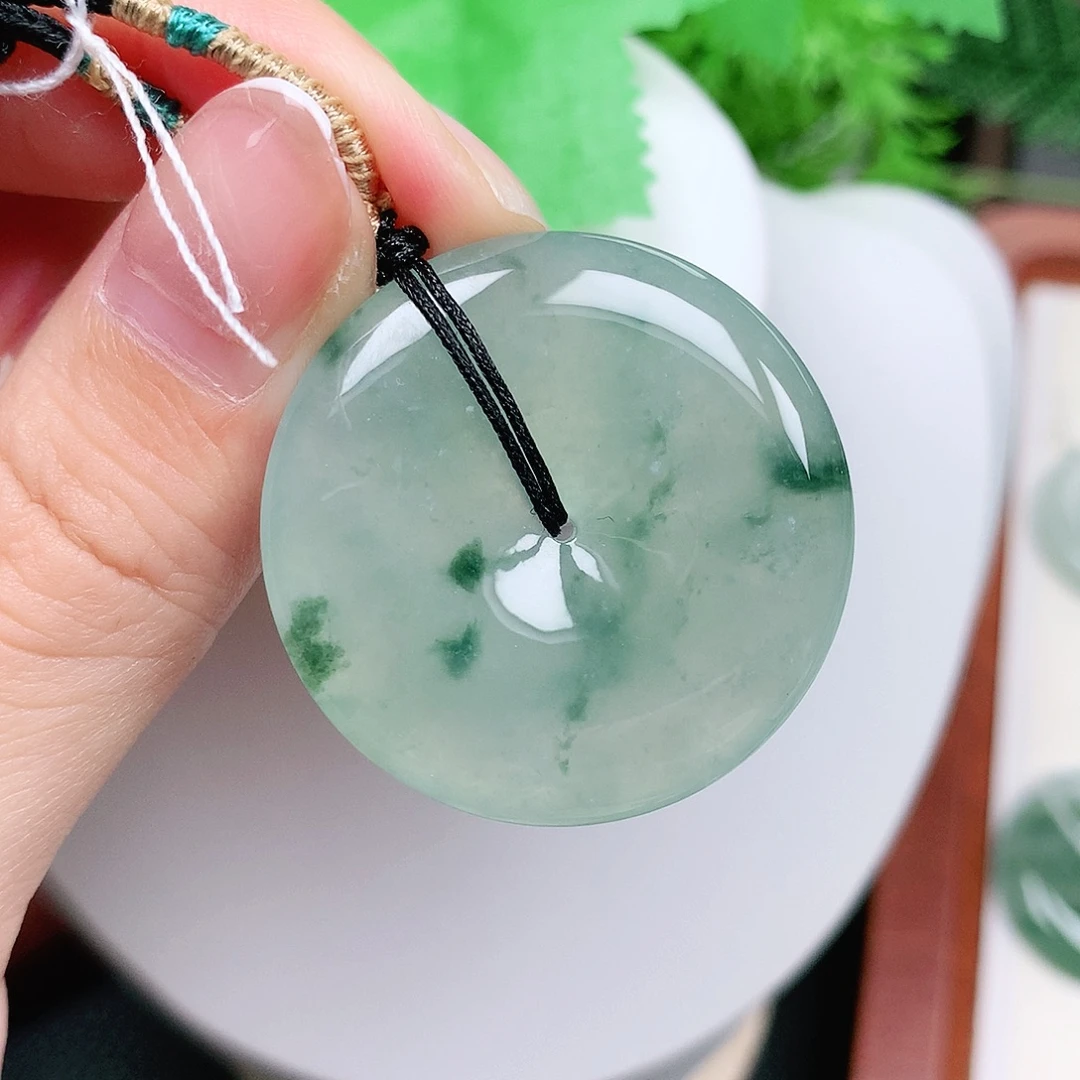 翡翠未镶嵌颈饰平安35-6.2