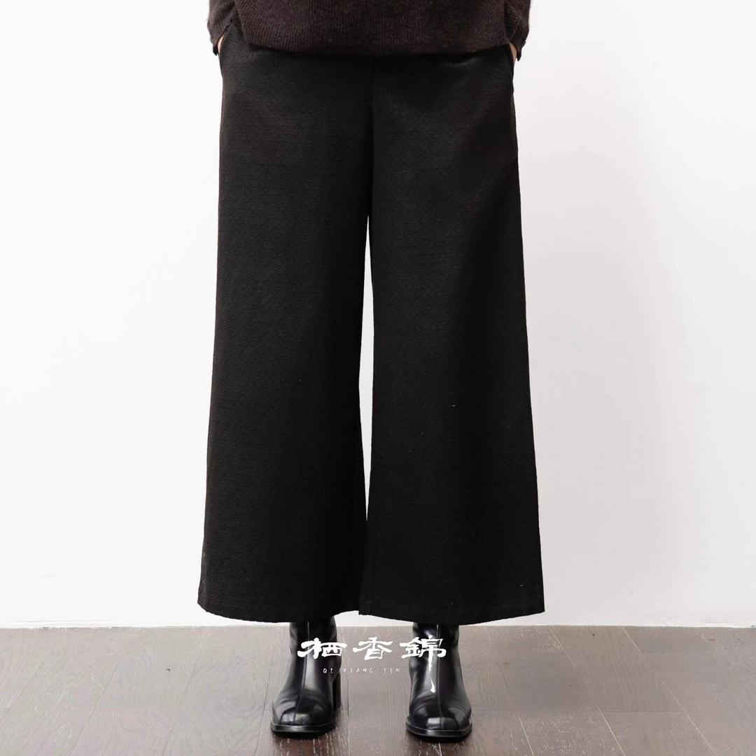 【栖香锦】”行人更在春山外”设计师款 裤子