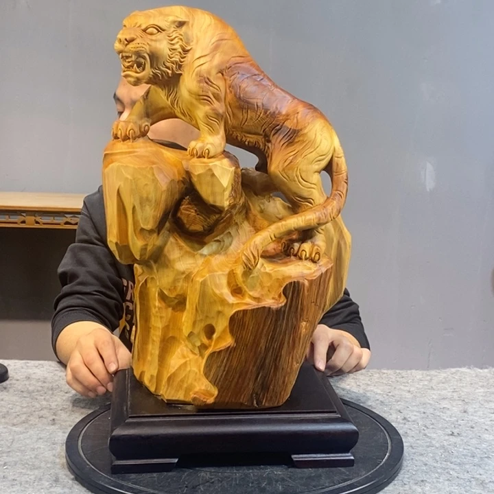 柏木木雕工艺品摆件