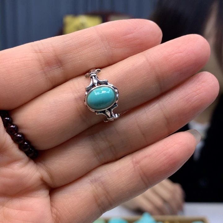 绿松石银S925镶嵌配饰