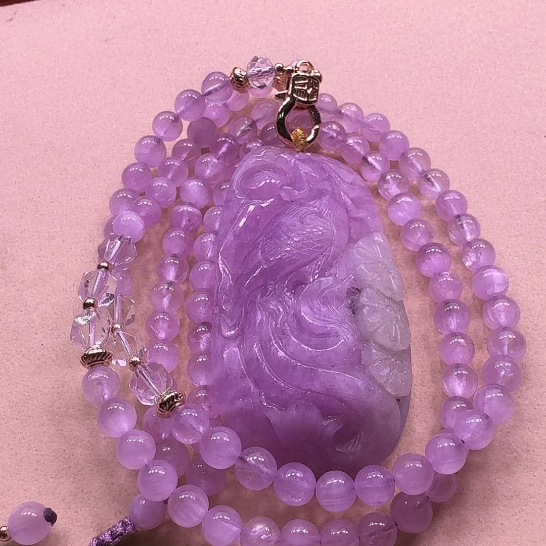 水晶颈饰未镶嵌天然水晶狐狐吊坠