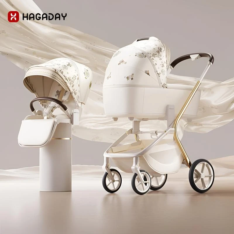Hagaday【欧盟+国标双认证】哈卡达妙灵可坐可躺婴儿推车新生儿轻便