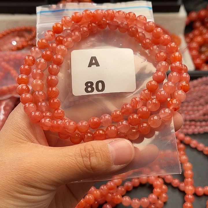 南红玛瑙未镶嵌多样性发货默认微瑕称重7mm