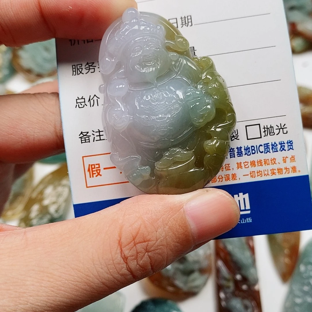 颈饰未镶嵌翡翠财神