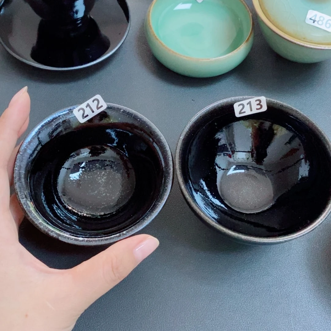 茶盏杜*比建窑建盏主人杯2个