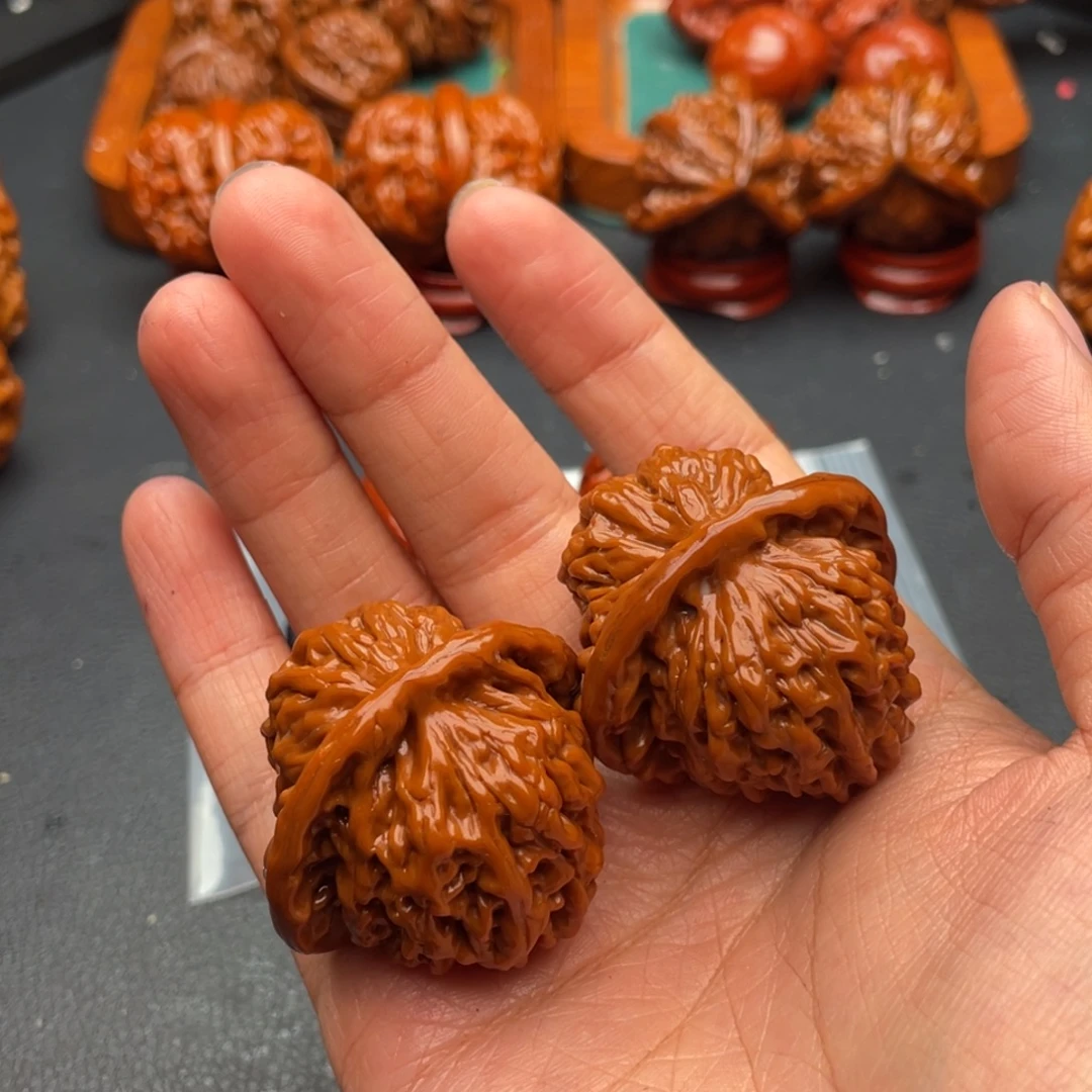 把件文玩核桃四座楼