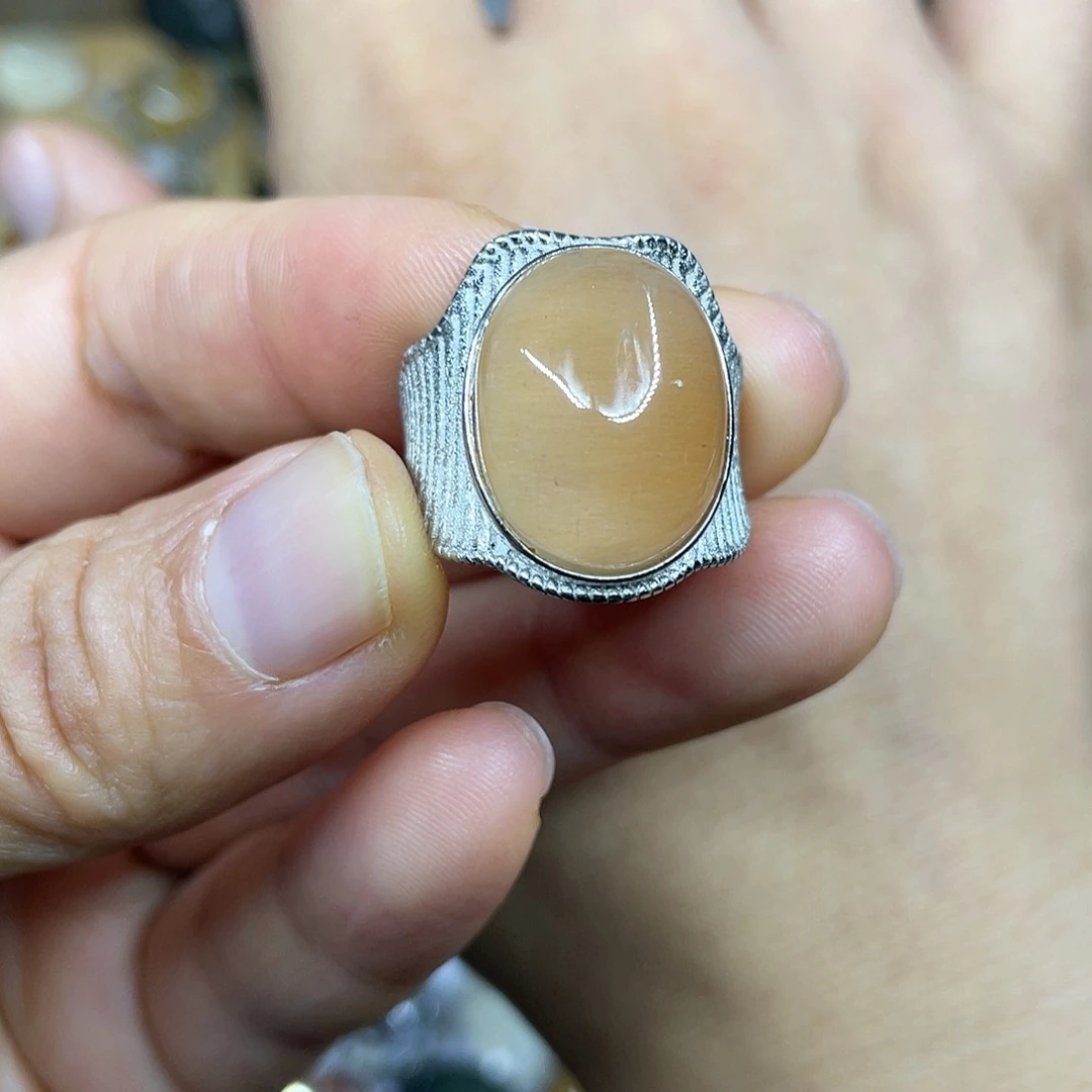 【闪购商品】银S925镶嵌珠宝半成品水晶戒指