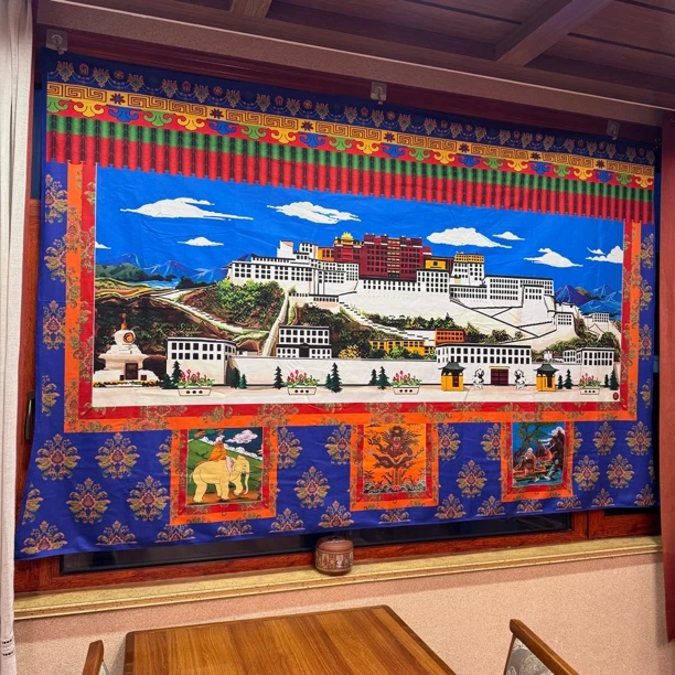 (拉萨发货)藏式布艺挂布画客厅卧室名族风装饰挂布墙布门帘