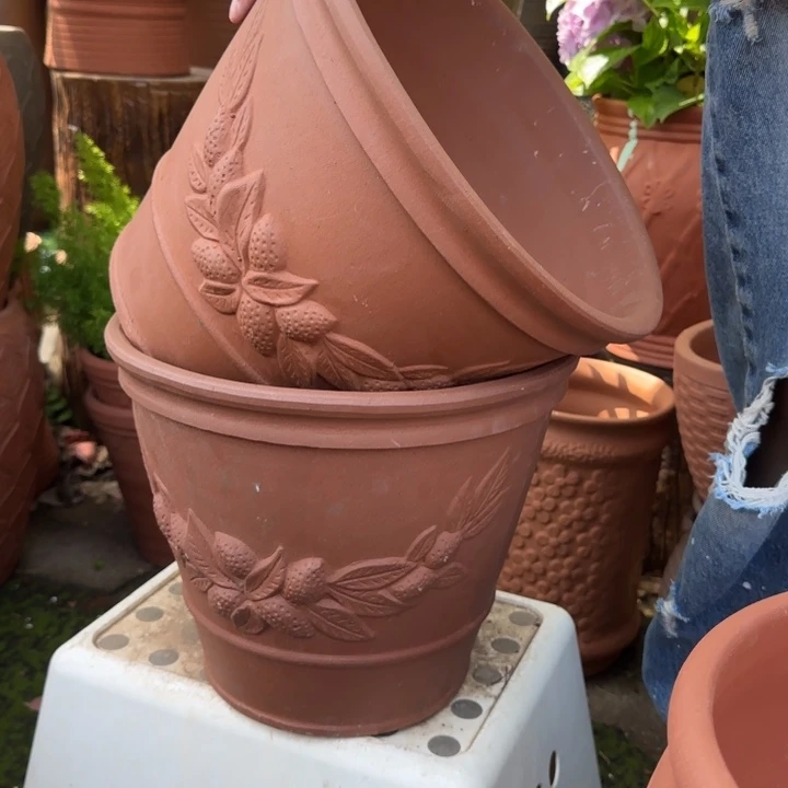 紫砂花瓶口30高26宜兴紫砂瑕疵粗糙花泥