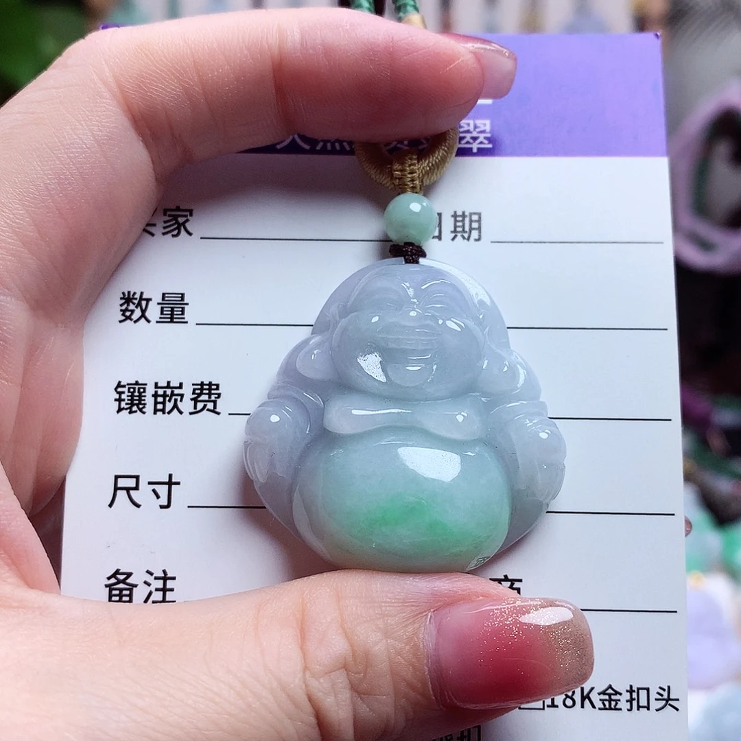颈饰未镶嵌翡翠佛公25