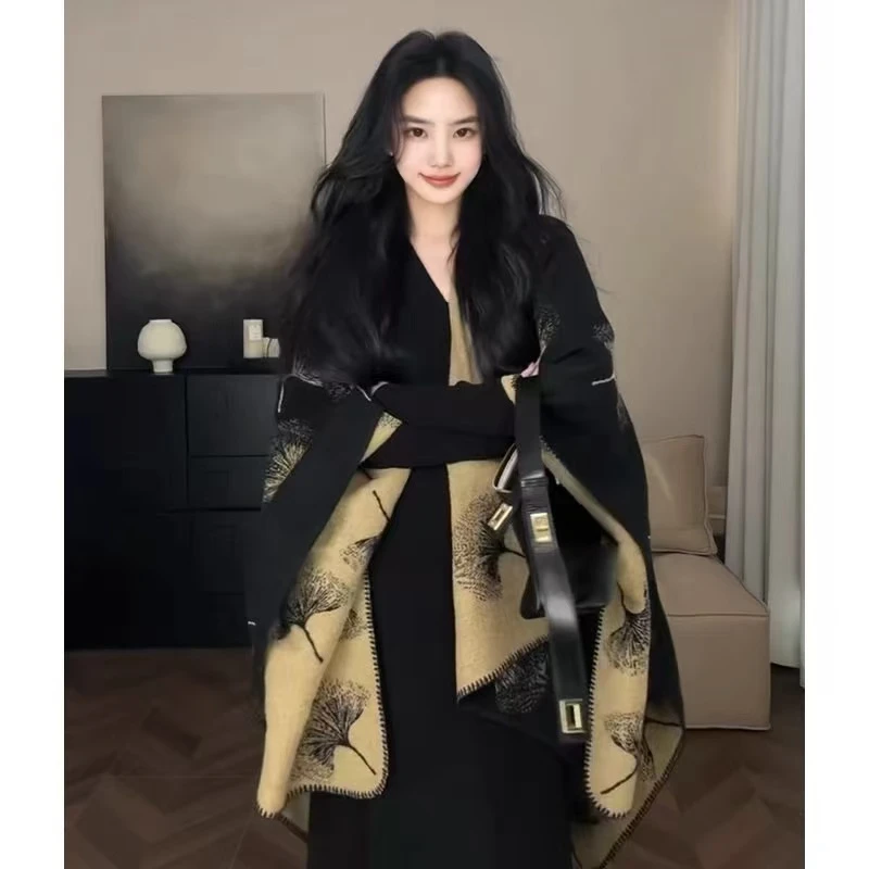 民族风常规中国风时尚轻奢保暖动物百搭披肩气质经典