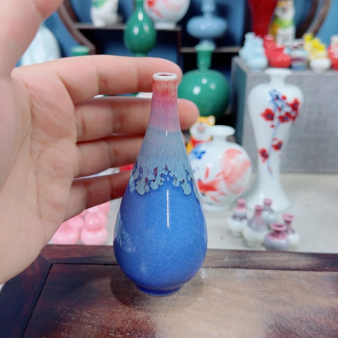 陶瓷手工小花器摆件