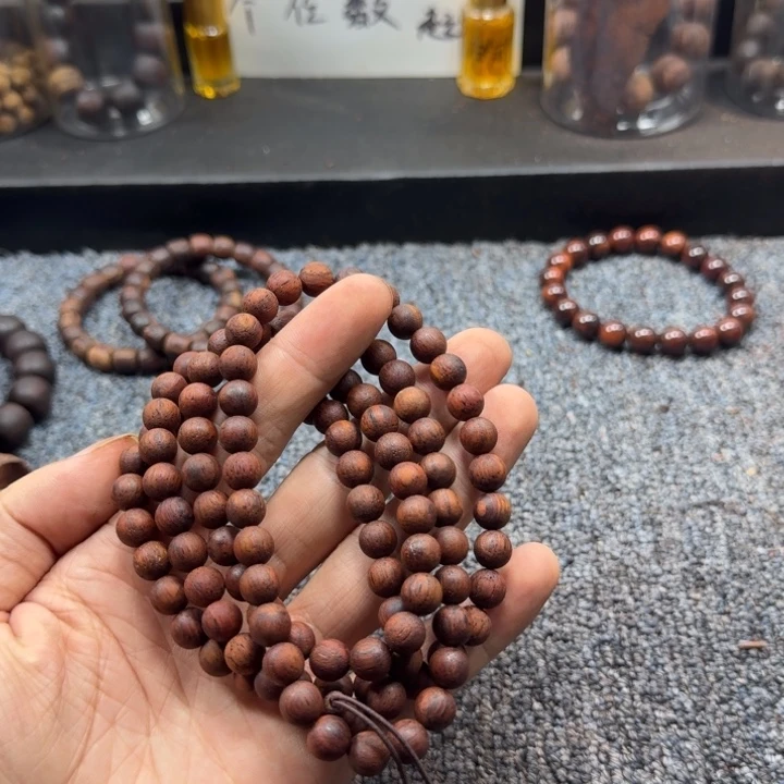藤类红满油0.8×108颗多圈圆珠降真香