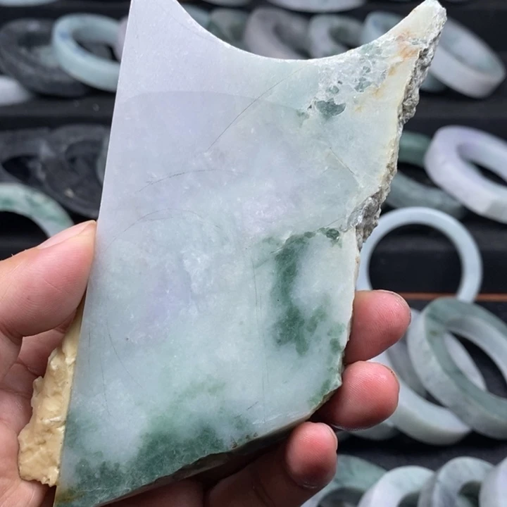 努***。定制翡翠未镶嵌手镯