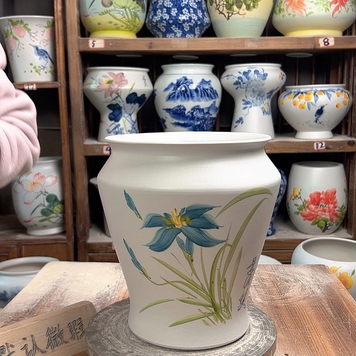 陶小脚玉兰新款陶瓷陶瓷