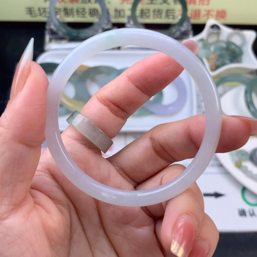 【闪购商品】未镶嵌手镯定制不退换抛光5354定制翡翠