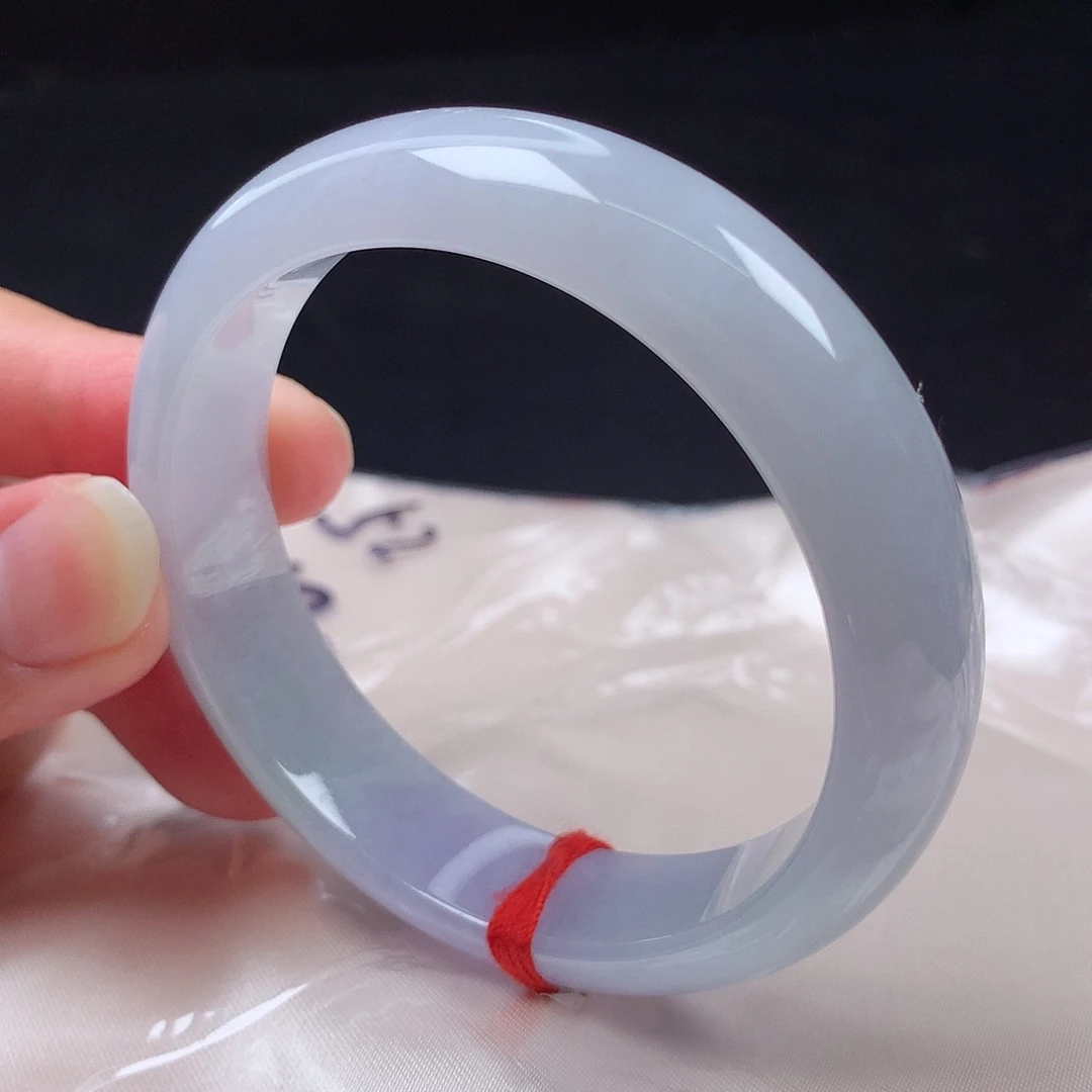 翡翠未镶嵌手镯52圈d5246