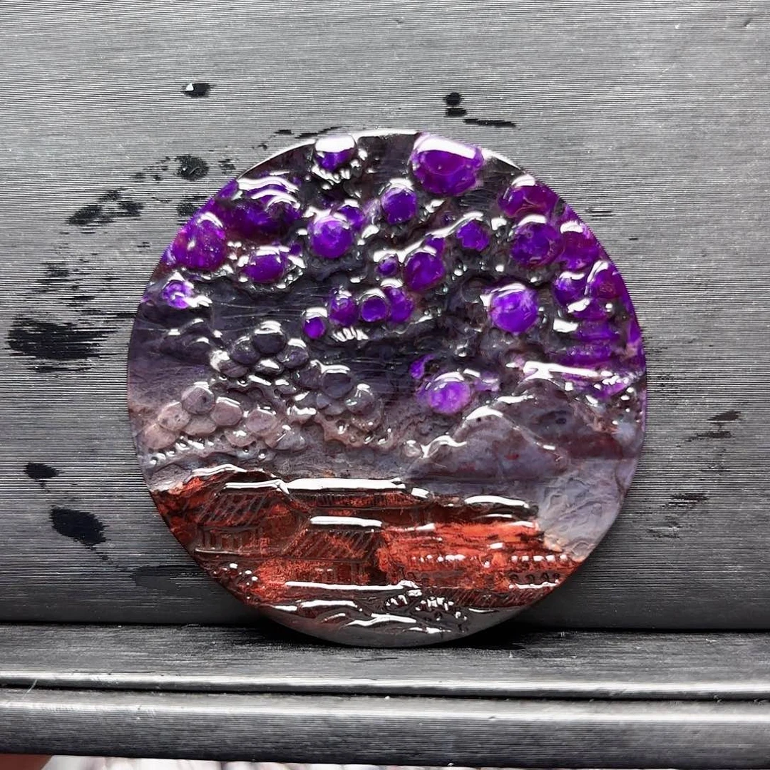 苏纪石（舒俱来）未镶嵌圆牌