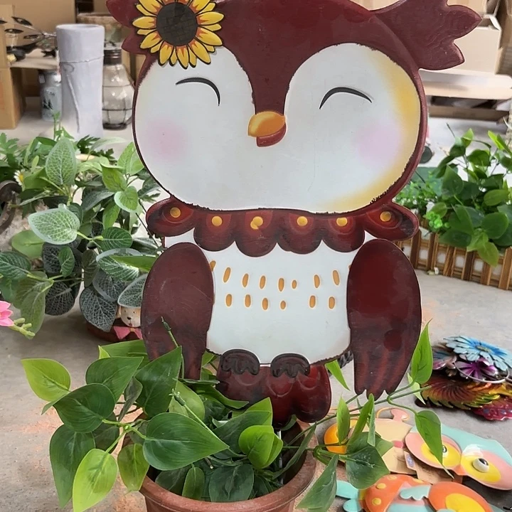 瓷片样品样品样品猫头鹰花插