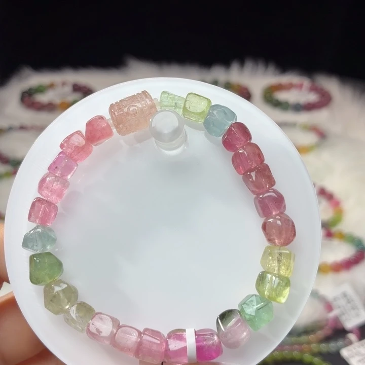 碧玺手链未镶嵌7mm±