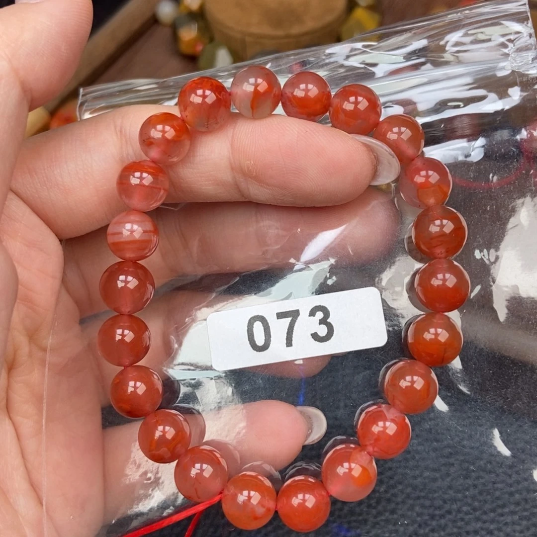 南红玛瑙未镶嵌手链