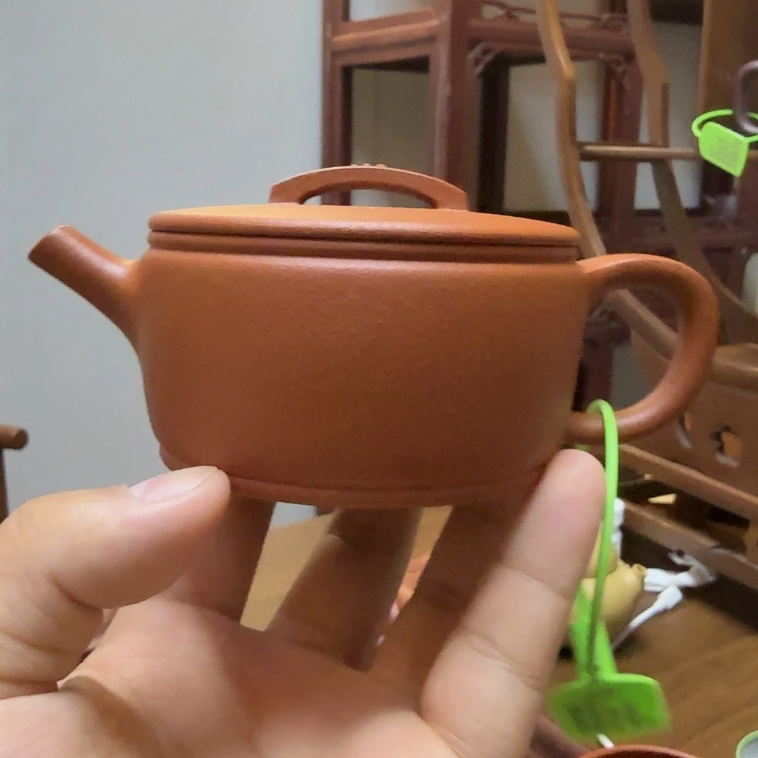 茶壶紫砂全砂朱泥汉瓦