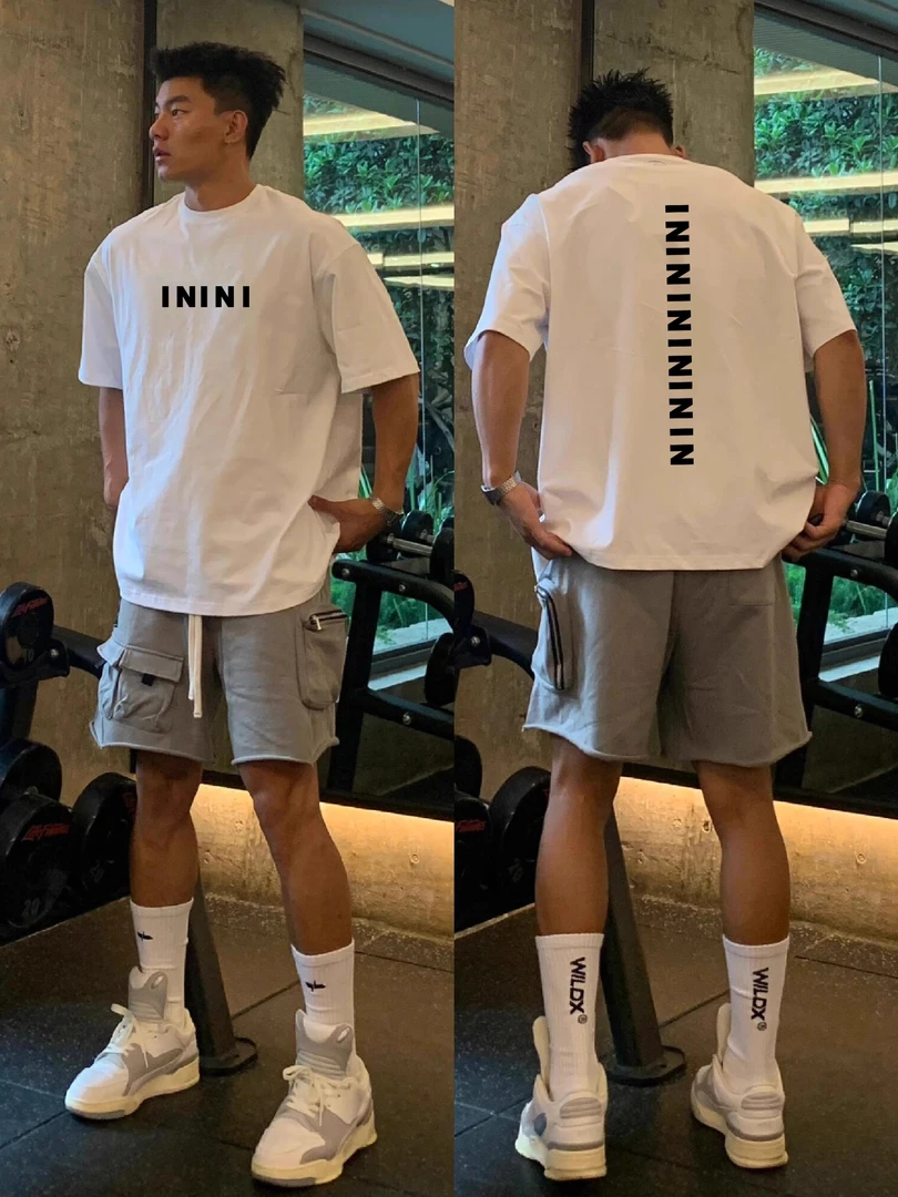 【重磅纯棉】cleanfit美式宽松短袖T恤休闲夏季百搭简约潮流ins高街