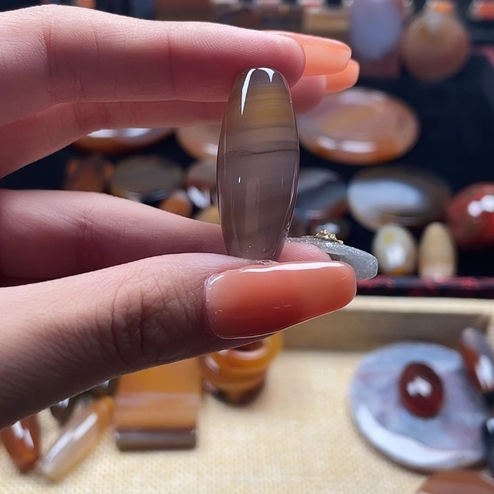 散珠玛瑙/玉髓天然