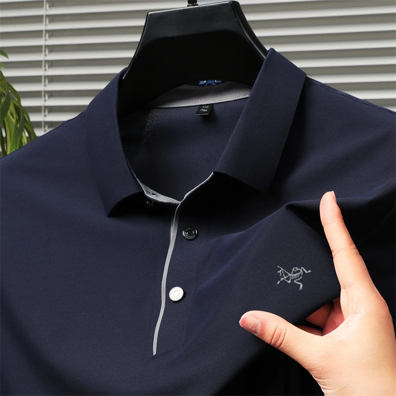 清仓短袖男夏季刺绣Polo衫半袖修身高质感穿搭速干翻领户外运动