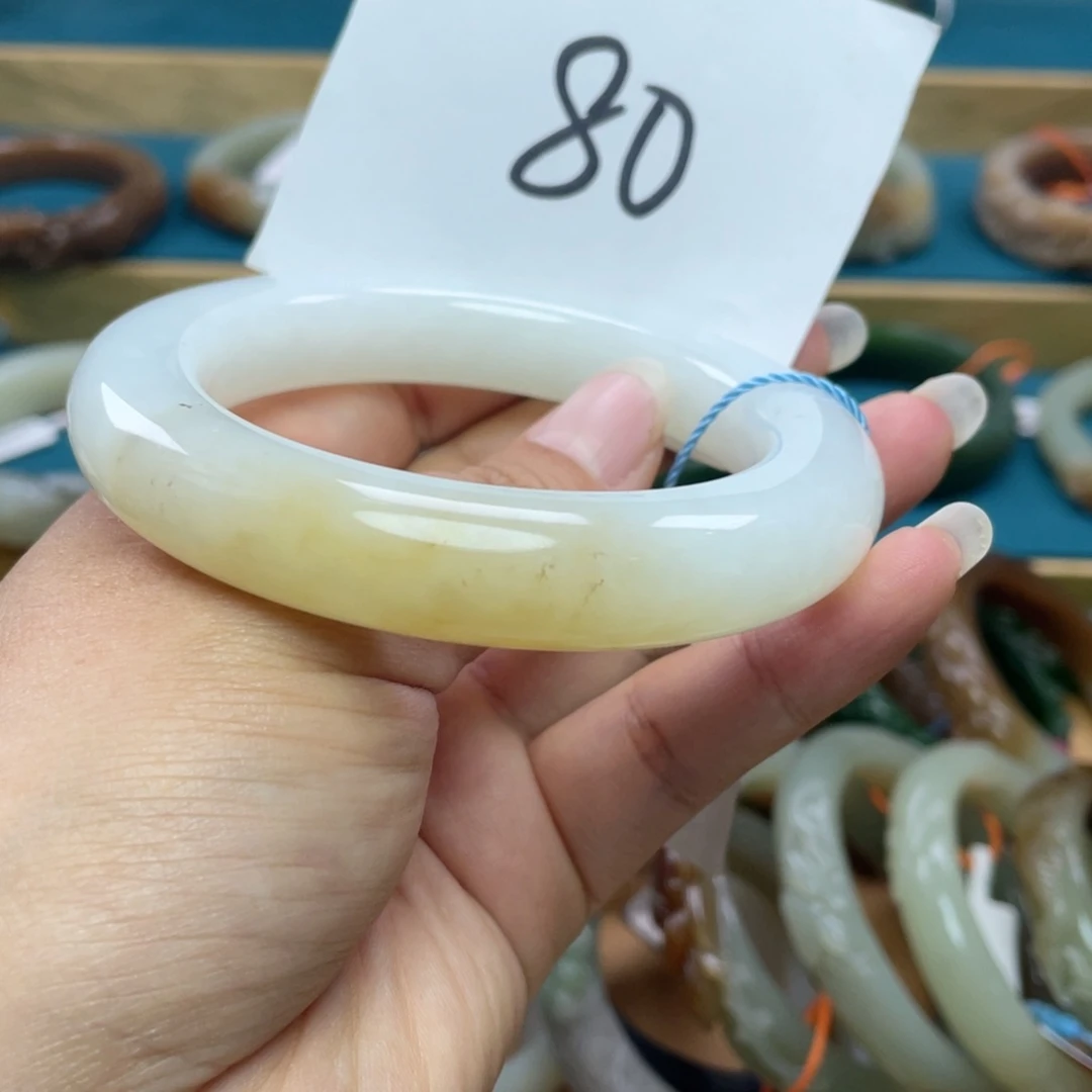 未镶嵌手镯和田玉圈口60