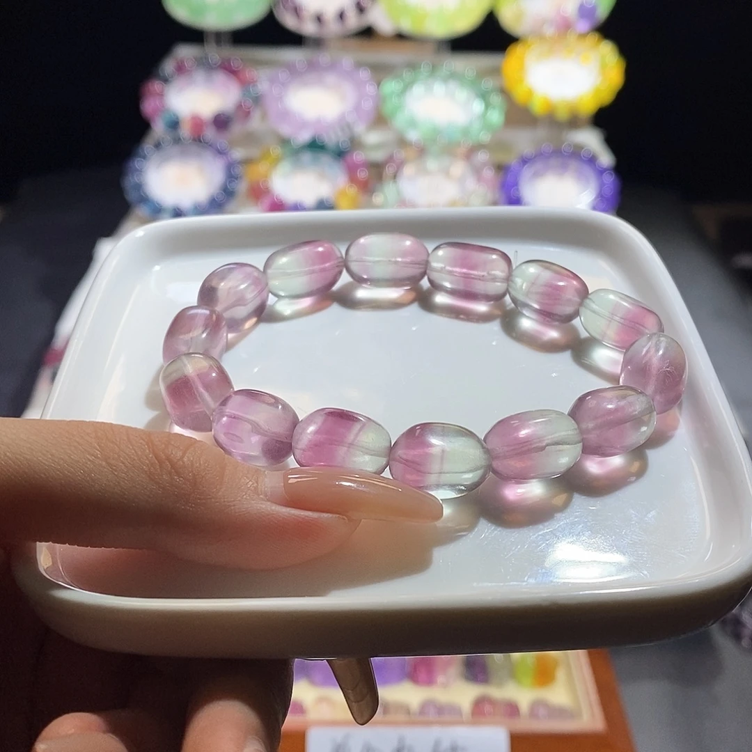 手链萤石未镶嵌冰粉西瓜糖豆