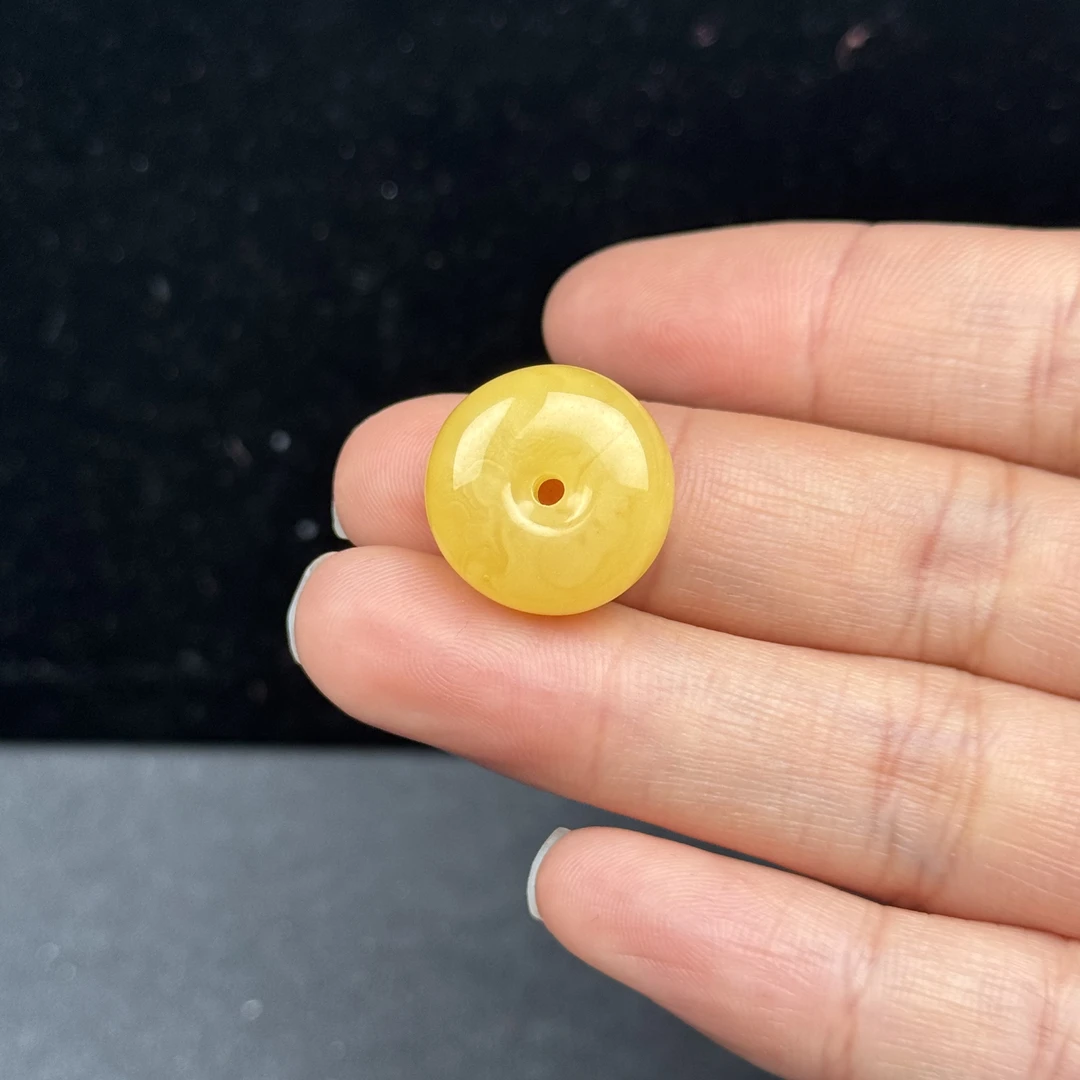 M3178天然蜜蜡墩子18*8.6mm支持复检 假一罚四