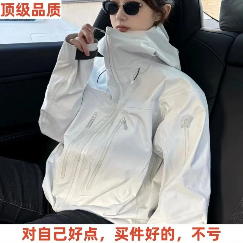 户外冲锋衣SV7代户外高性能防水防风全溢胶光板硬壳冲锋衣