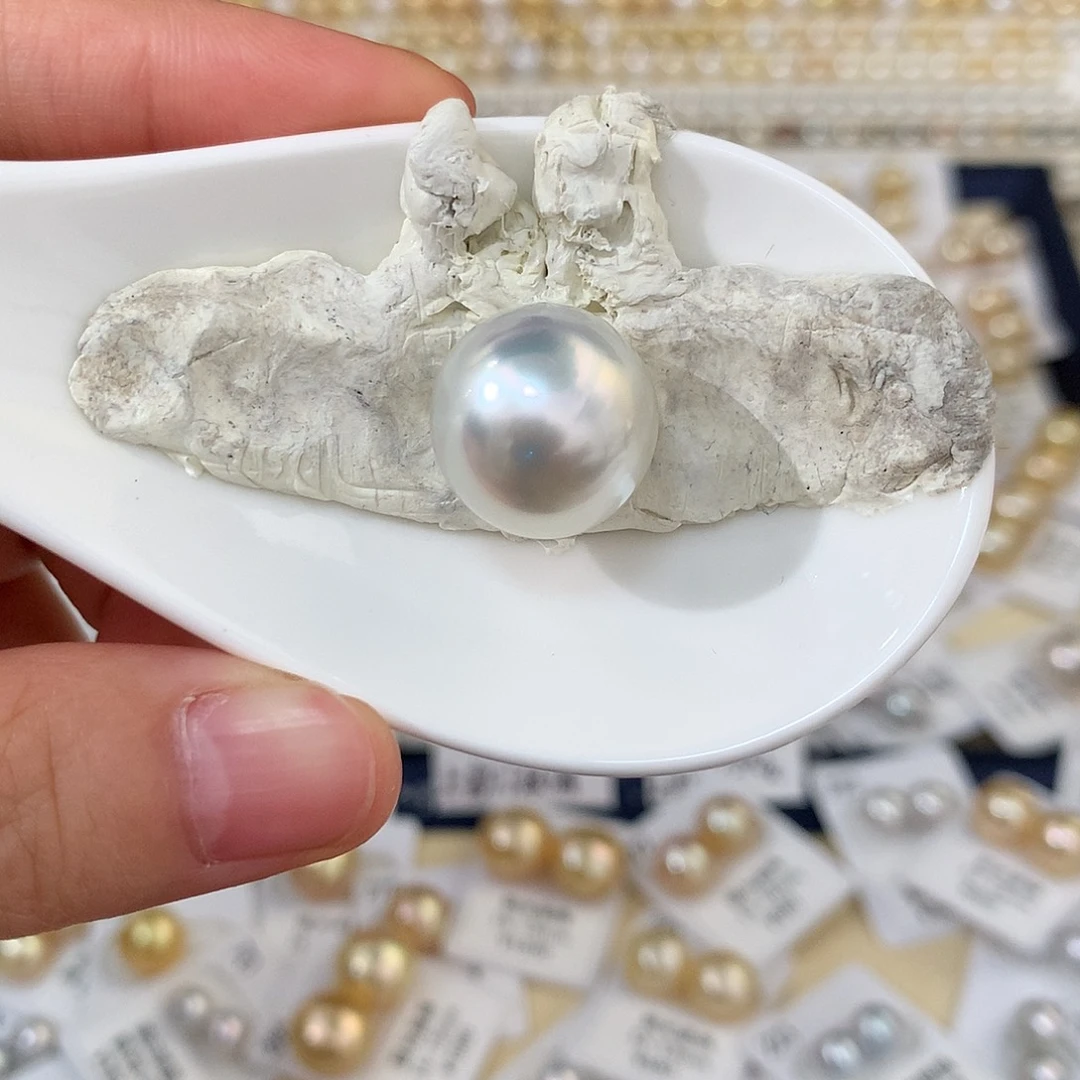 未镶嵌海水珍珠澳白15-16o*1