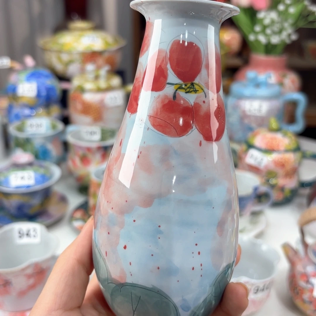 景德镇手绘高温釉下彩陶瓷茶具