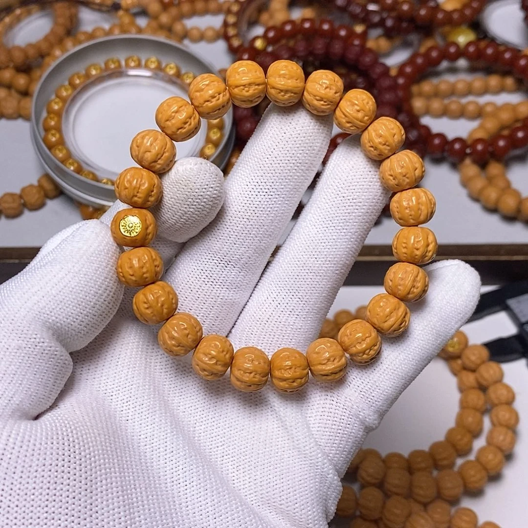 手串猴头核桃金标京八棱11左右37号