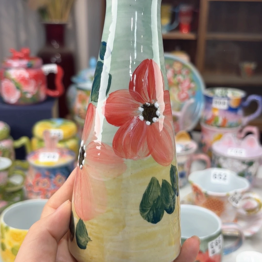 景德镇手绘高温釉下彩陶瓷茶具