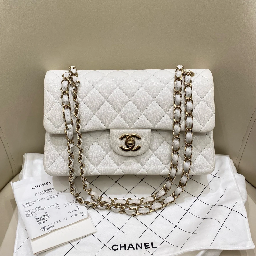 99新 Chanel/香奈儿 香奈儿Chanel cf白金 中号 芯片款