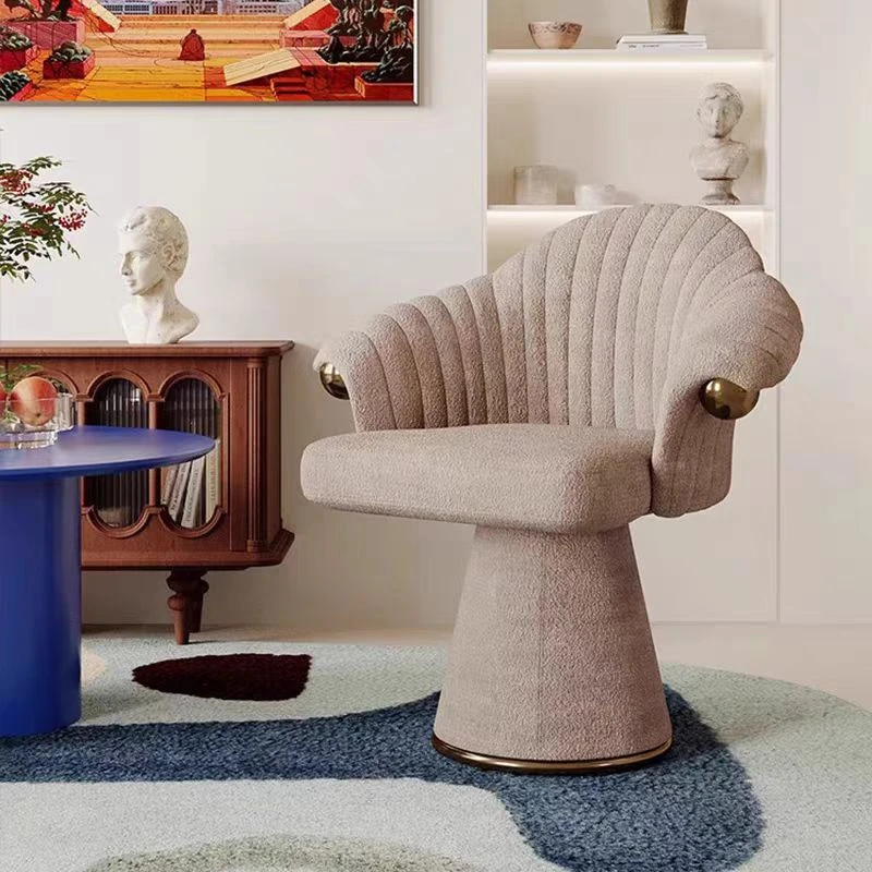 轻奢高级感梳妆凳卧室梳妆台化妆椅子书房办公椅衣帽间靠背旋转椅