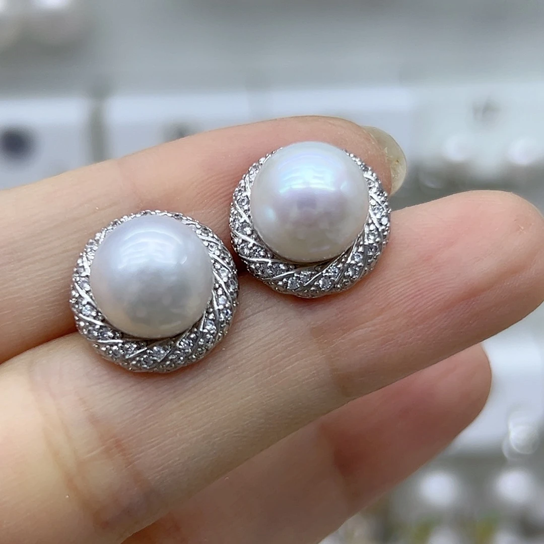 未镶嵌耳饰淡水珍珠