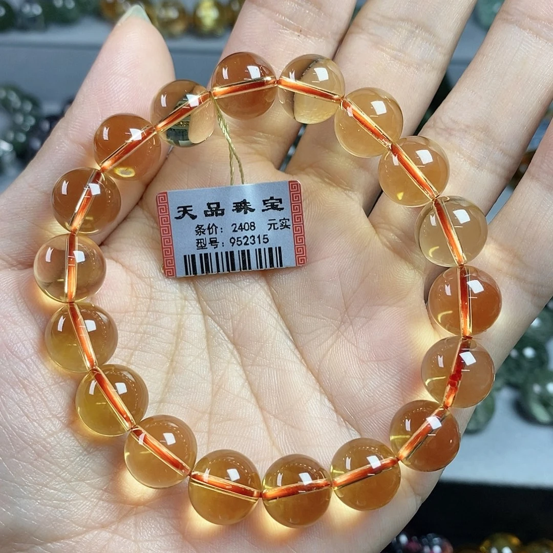 未镶嵌水晶手链黄水晶952315