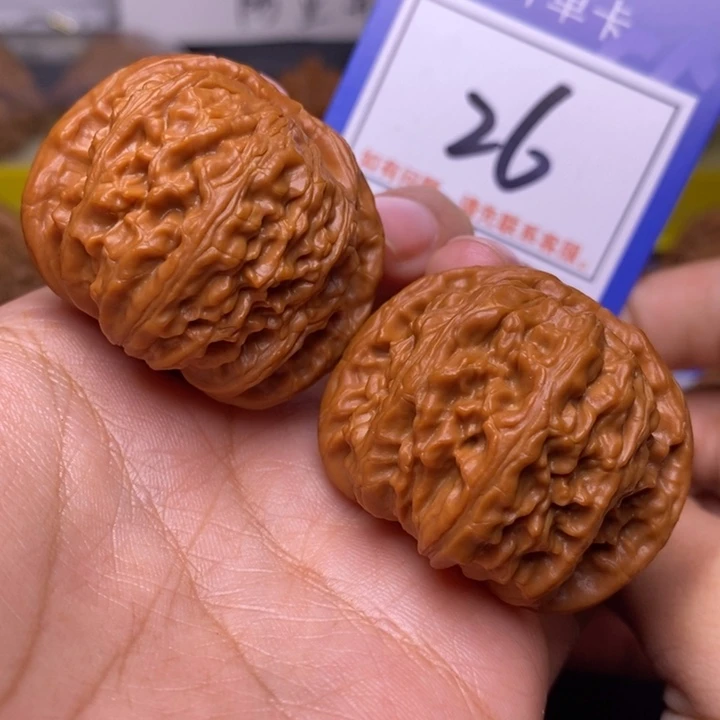 把件文玩核桃39全品球白26