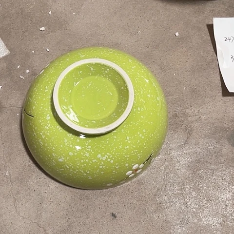 微瑕，不能明火，20厘米，高度8，2473，绿色