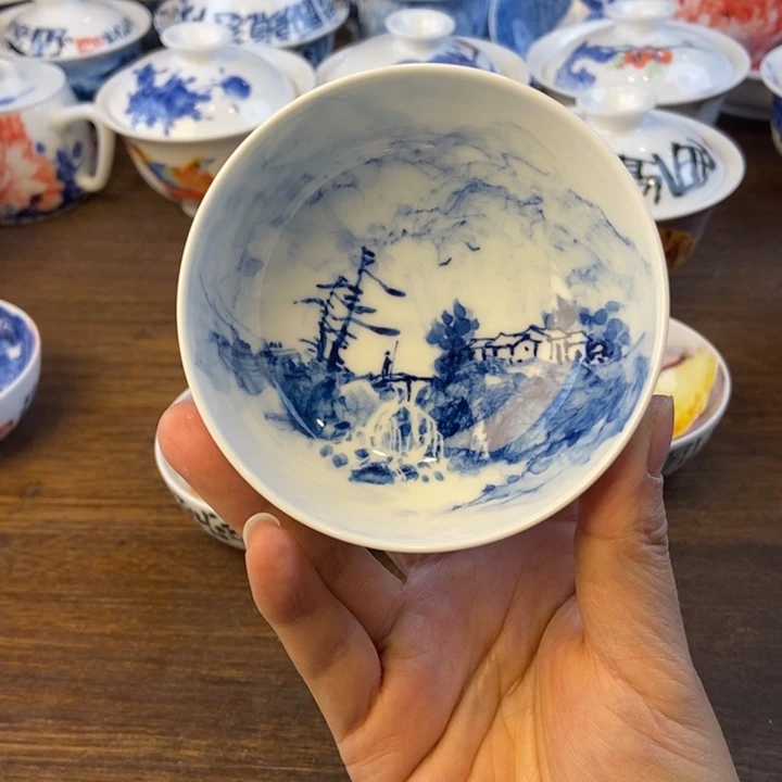 梅***醺瓷片景德镇陶瓷艺术