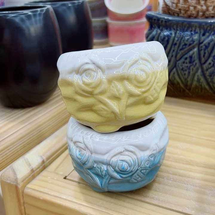 有孔，满10元发货多肉陶瓷花盆