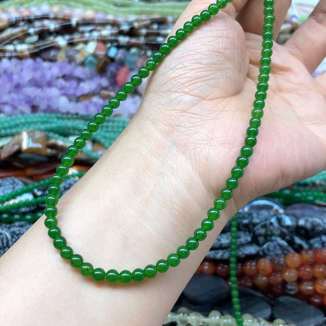 玛瑙/玉髓合金珠宝半成品菠菜绿卡4