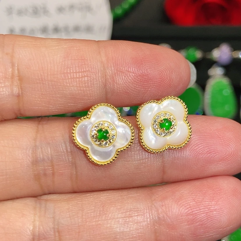 【闪购商品】未镶嵌翡翠耳饰天然翡翠