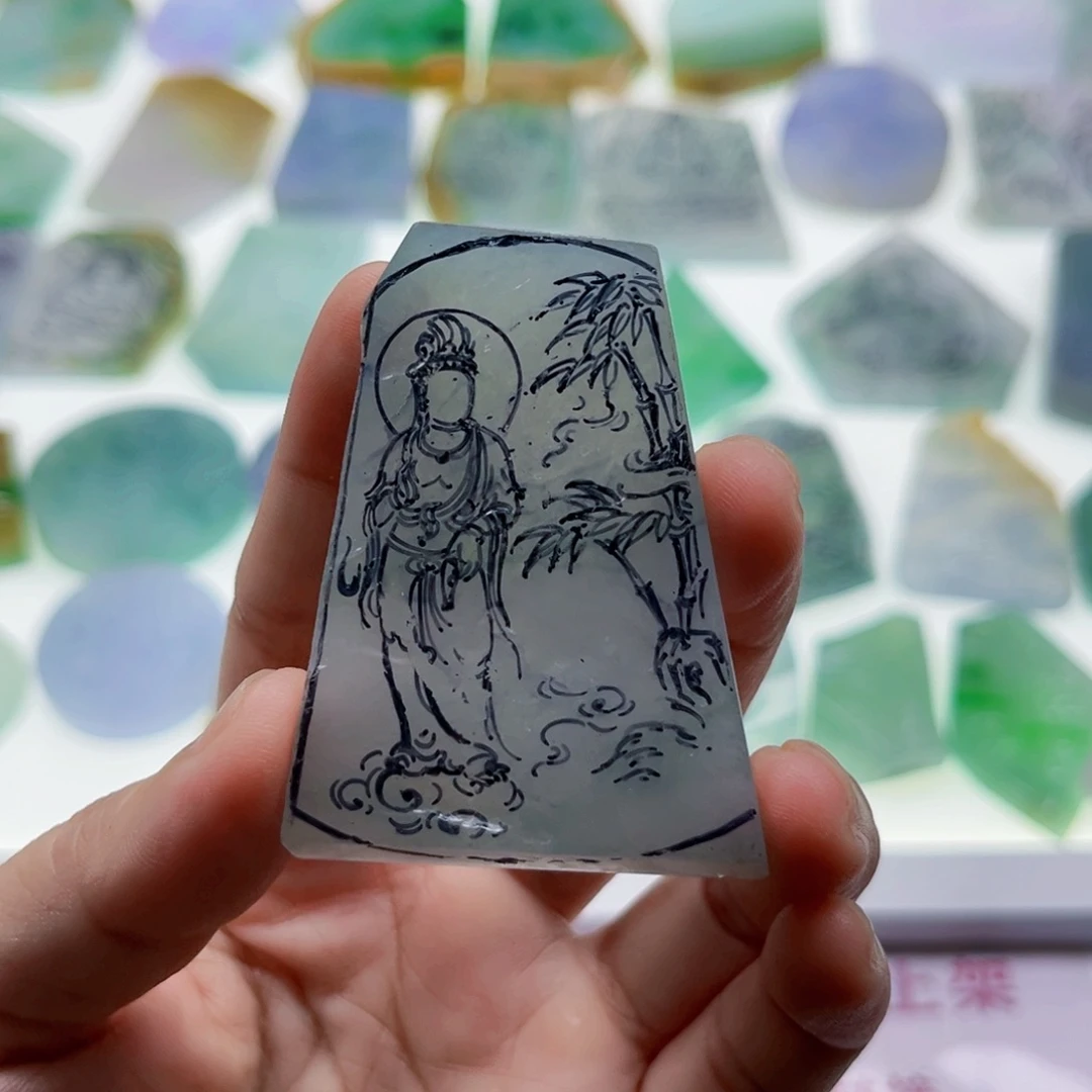 定制翡翠未镶嵌天然翡翠a货